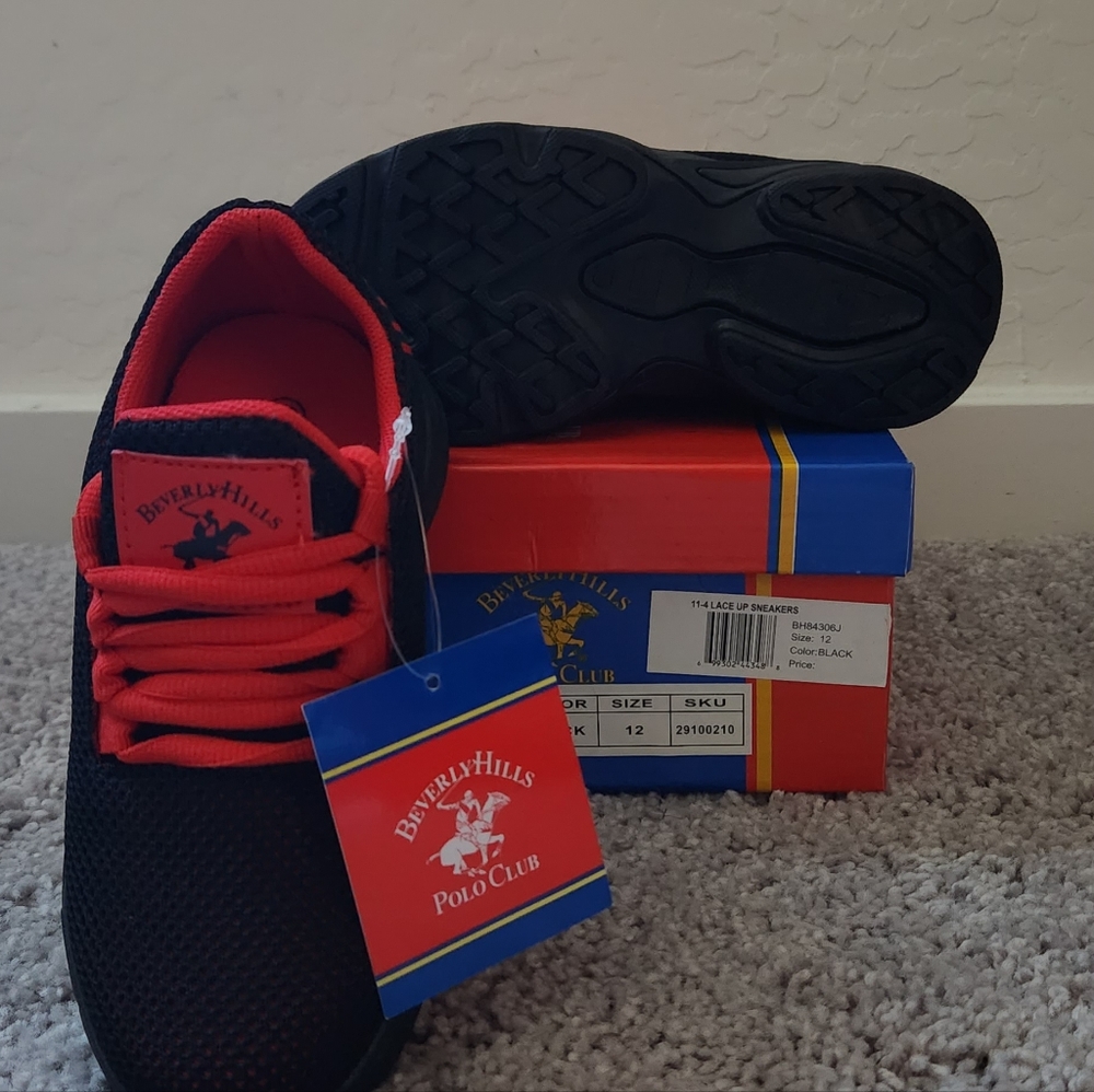 Beverly Hills Polo Club, Kids Size 12, Black